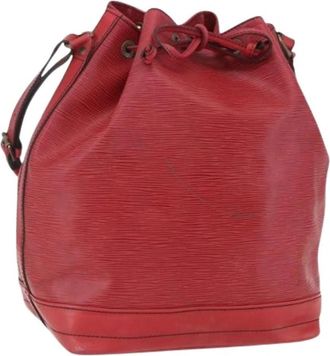 Louis Vuitton Pre-owned Vintage Bucket Bag - Dames - Vintage Tas - Rood - ONE Size - Leer - Vintage