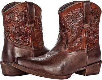 Roper Dusty Tooled Womens Shoes Brown : 11 B - Medium, Leather