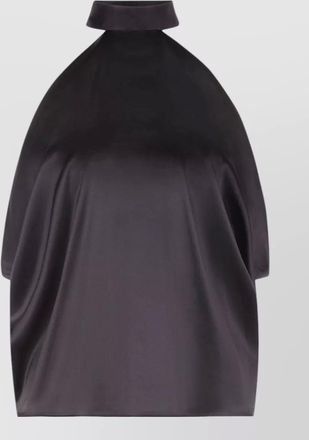 Nina Ricci silk sleeveless halterneck blouse