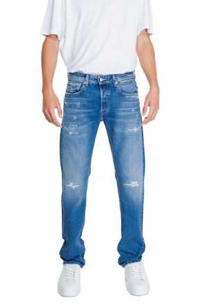 Replay Anbass Relaxed Fit Versleten Jeans