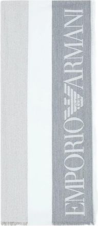 Emporio Armani Sciarpa con frange - Toni neutri