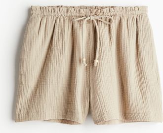 H&M Musselin-Shorts - Beige
