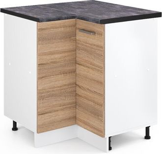 Vicco Armario De Esquina R-line, Sonoma, 75.6 Cm, Et Antracita