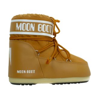 Moon Boot Schoenen, Dames, Bruin, 39 EU, Leer, Icon Low