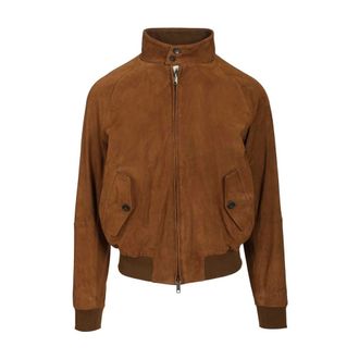 Baracuta G9 Suede Jacket - male - Baracuta - Bomber Jackets - Brown - 3XL - Jackets