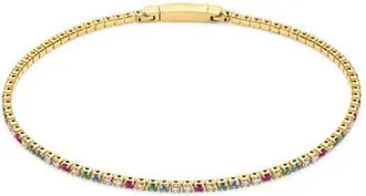 Sif Jakobs Jewellery Bracelet Ellera in 18K Gold Plated/rainbow at Nordstrom, Size 17