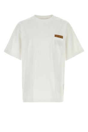 Bottega Veneta White Crew Neck T-Shirt