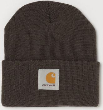 Carhartt Work in Progress Berretto beanie in acrilico con risvolto e logo ricamato