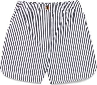 Sportmax Womens Striped Cotton Shorts