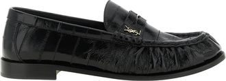 Saint Laurent Heren, Schoenen, Zwart, Maat: 42 EU Leer