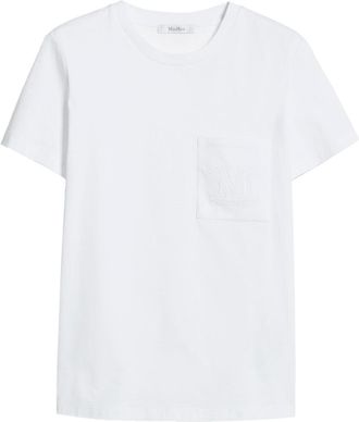 Max Mara T-Shirt M Monogram In Jersey Di Cotone-Donna