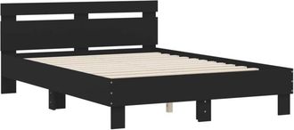 vidaXL Bed Frame without Mattress Black 120x190 cm Small Double Vidaxl