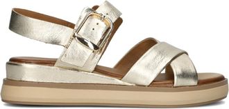 Inuovo Inuovo, Schoenen, Dames, Geel, 37 EU, Leer, Elegante platte sandalen voor vrouwen