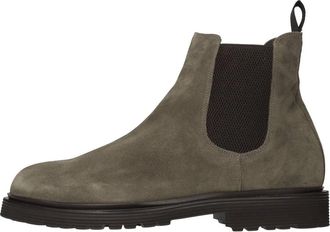 Rolando Sturlini Beatles Enkellaarsjes - Heren - Chelseaboots - Groen - 43 EU - Leer - Schoenen