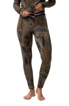 Backcountry Cedars Rws Merino Lt-Wt Baselayer V-Waist Bottom - Womens in Camo Pendula Print at Nordstrom, Size Large