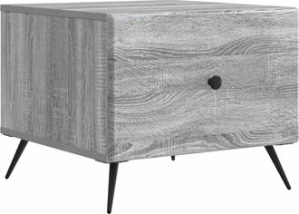 vidaXL Mesa De Caf&eacute; Gris Sonoma 49 X 50 X 40 Cm Madera De Ingenier&iacute;a Vidaxl