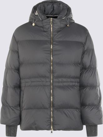 Fabiana Filippi Grey Down Jacket