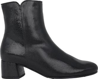 Gabor Stijlvolle Enkellaarsjes Collectie - Dames - Laarzen met Hak - Zwart - 42 1/2 EU - Leer - Schoenen