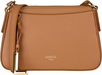 Lancel Mini Faubourg Sac Bandouli&egrave;re Zipp&eacute; - Dames - Schoudertassen - Bruin - ONE Size - Leer - Tassen