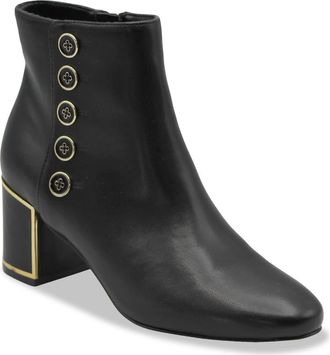 Adrienne Vittadini Knight Block Heel Bootie in Black at Nordstrom Rack, Size 9.5