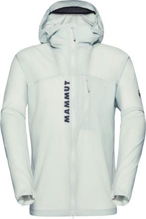 Mammut Aenergy Windbreaker Hooded Jacket Softshelljacke f&uuml;r Herren | grau/wei&szlig;