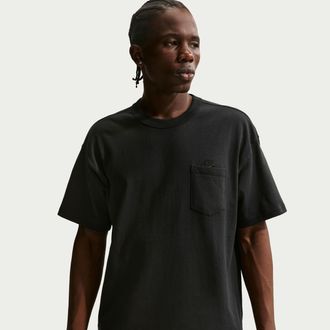 Nike Mens Nike Sportswear Premium Essentials T-Shirt in Black | IH1123-010