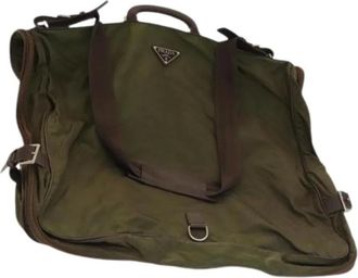 Prada Pre-owned Weekend Bags, female, Green, Size: ONE SIZE Pre-owned Garment Cover