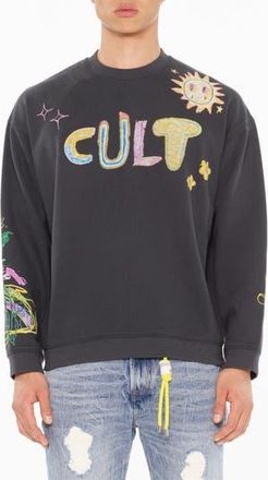 Cult of Individuality Graphic Sweatshirt in Steel at Nordstrom Rack, Size X-Small