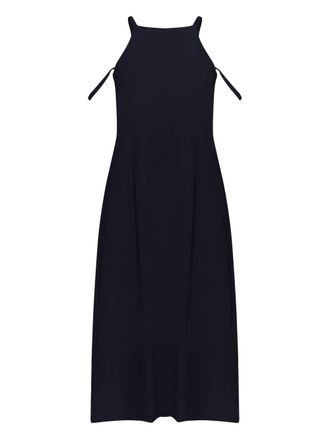 Gloria Coelho square-neck midi dress - Black