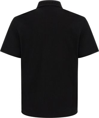 Versace Mens Black Cotton Polo Shirt