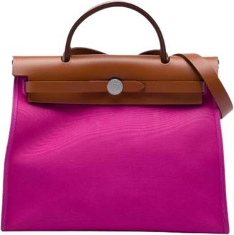 Herm&egrave;s Pre-owned Herbag Zip 31 - Dames - Vintage Handtas - Roze - ONE Size - Leer - Vintage