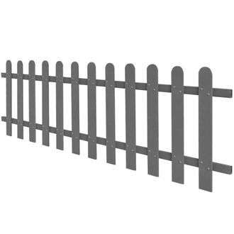 Berkfield Home Picket Fence WPC 200x60 cm in Grey