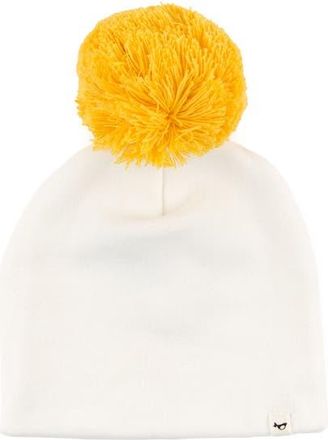 Oh Baby! Golden Pom Hat in Cream at Nordstrom, Size Small