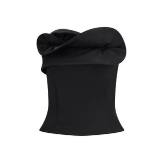 Magda Butrym Fleece Wool Womens Corset