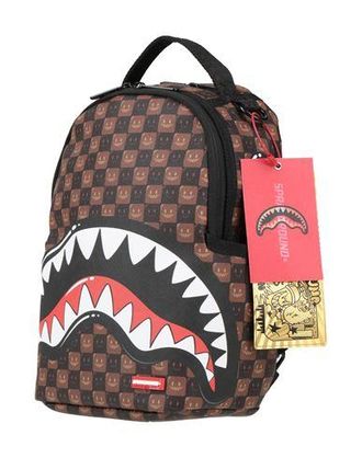 Sprayground SHARKS IN PARIS WTF BUBBLE BROWN CHECK MINI BACKPACK