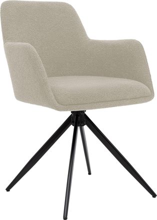 Clp Silla De Comedor Olema De Tejido De Peluche Gris Topo