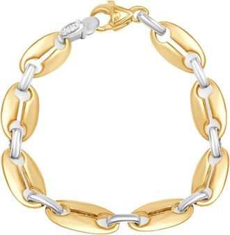 Pompeii3 Mens Designer Mariner Link 14k Gold (43gram) or Platinum (70gram) 11mm Bracelet 8.5