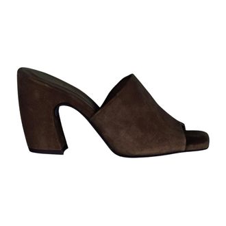 Cortana Janis Heeled Mule - Dames - Muiltjes - Bruin - 36 EU - Leer - Schoenen