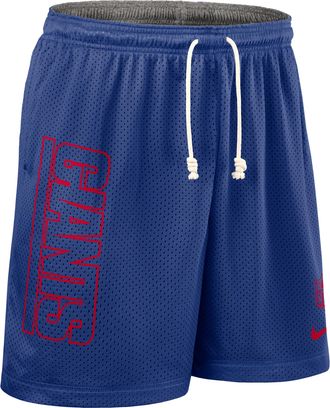 Nike New York Giants Sideline Reversible Mens Nike Mens Dri-FIT NFL Shorts in Blue | 03BF005P8I-N9J