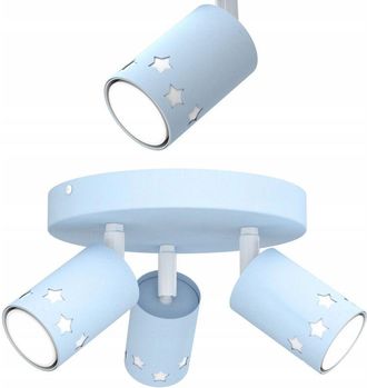 OEM L&aacute;mpara De Techo Infantil Foco Para Ni&ntilde;os Led Estrellas Azules
