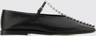 Jil Sander Ballerina in pelle con cristalli