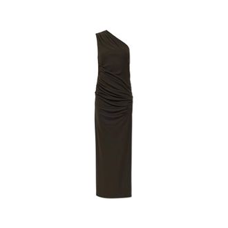 Rotate ROTATE Birger Christensen, Gowns, female, Green, Size: XS Slit Dress