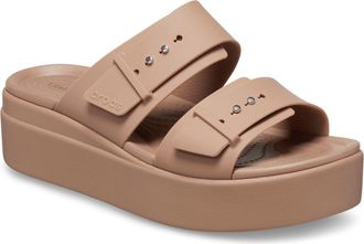Crocs Brooklyn Thermoplastische Dames Latte Sandalen