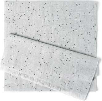 Brunello Cucinelli Cashmere and silk Diamond yarn scarf in Fog at Nordstrom