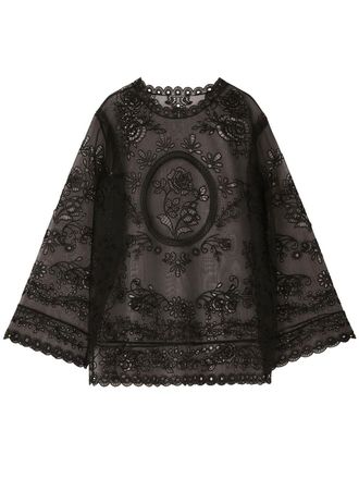Dolce & Gabbana Semi-doorzichtige jurk - Zwart