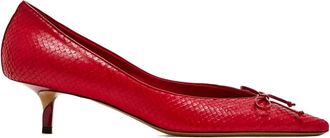 Jacquemus 45mm leather pumps - women - Calf Leather/Calf Leather/Calf Leather - 40 - Red