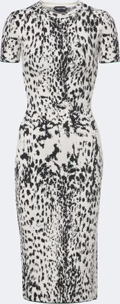 Tom Ford Vestido midi en jacquard de terciopelo