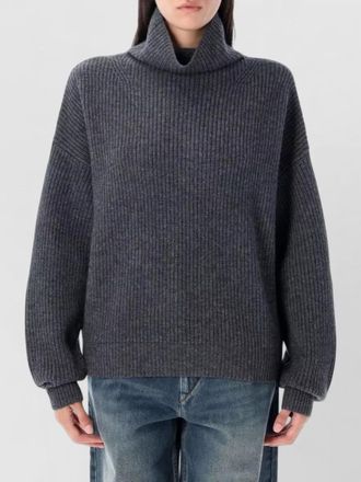 Isabel Marant cashmere wool ribbed high neck jumper