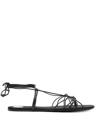 Saint Laurent Babylone Satin Sandals-Donna
