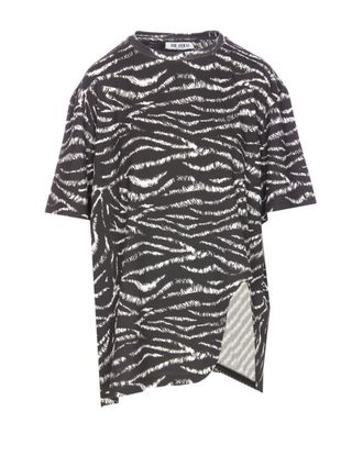 The Attico Zebra Print Cotton T-Shirt